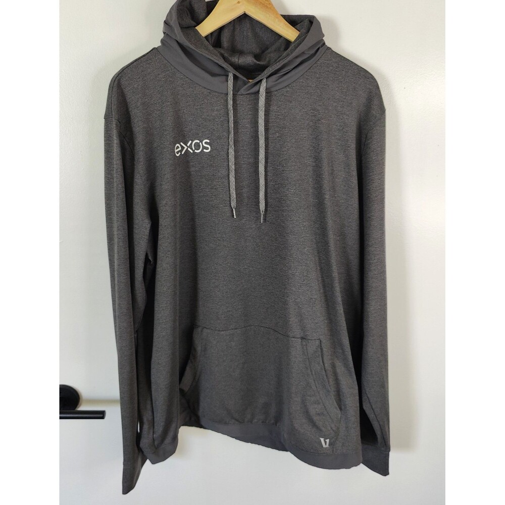 Vuori Mens Sunday Element Hoodie Size 2XL Gray Stretch Pullover V264